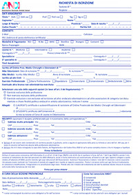 Moduolo d'iscrizione ANDI