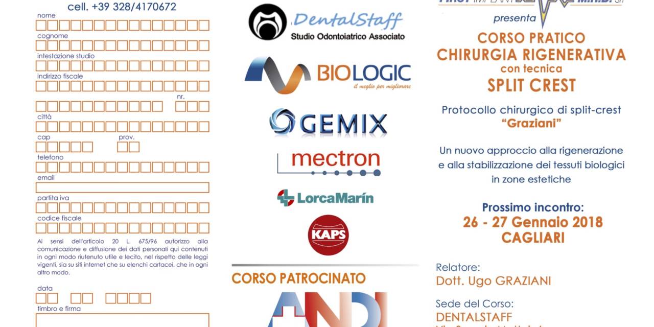 Corso pratico Chirurgia Rigenerativa con tecnica Split-Crest