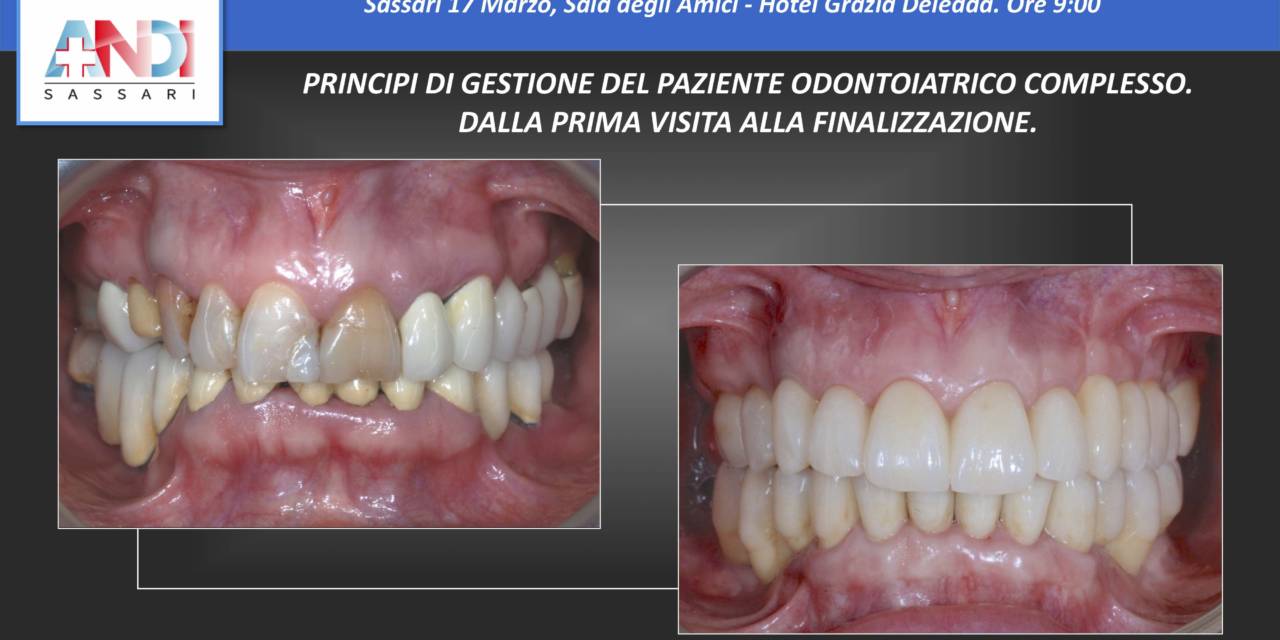 Principi di getione del paziente odontoiatrico complesso